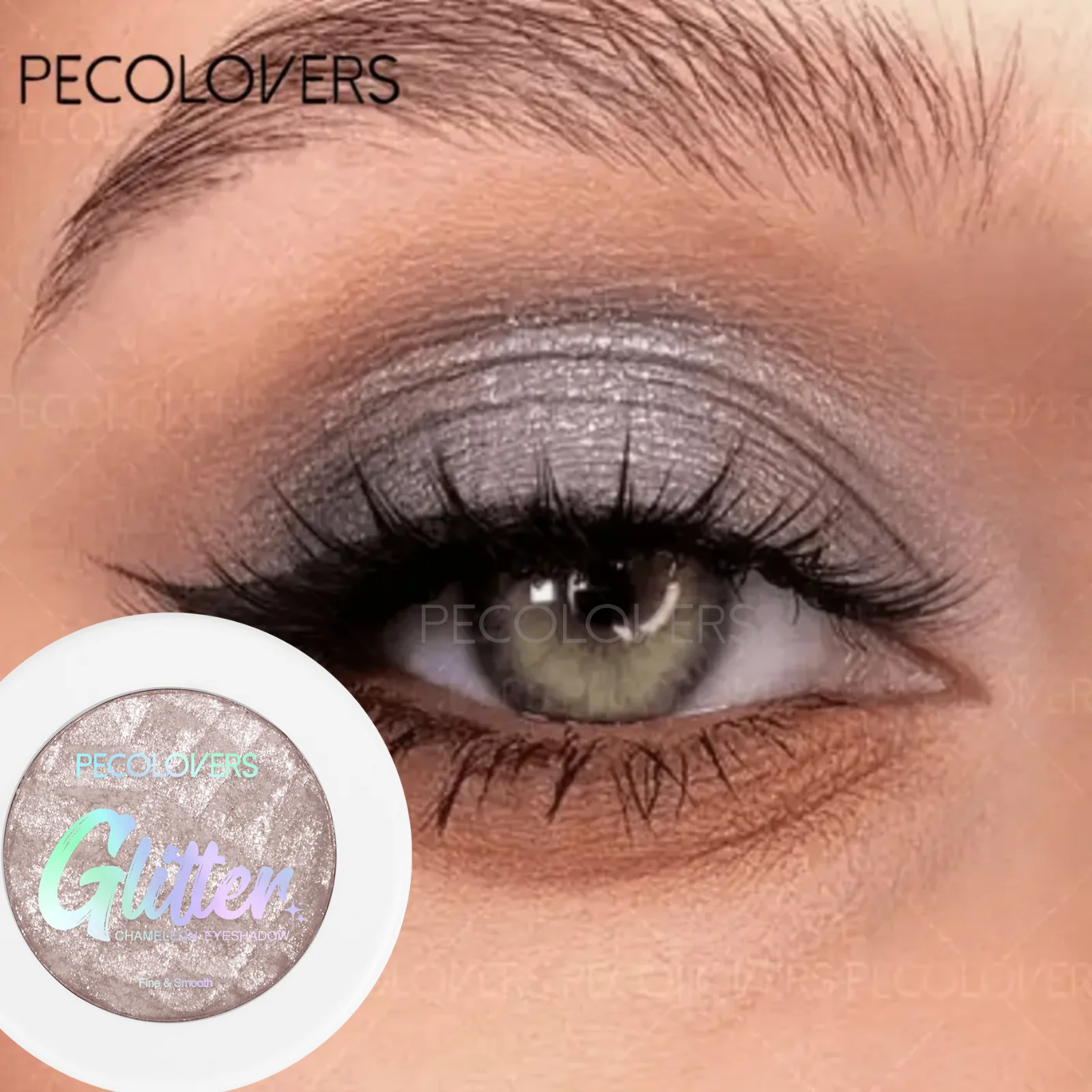 10PCS/Set Single Color Pearlescent Eyeshadow-Mashed Potato Texture, Pearl Glitter and Metallic Luster, A Must-have for Beginners