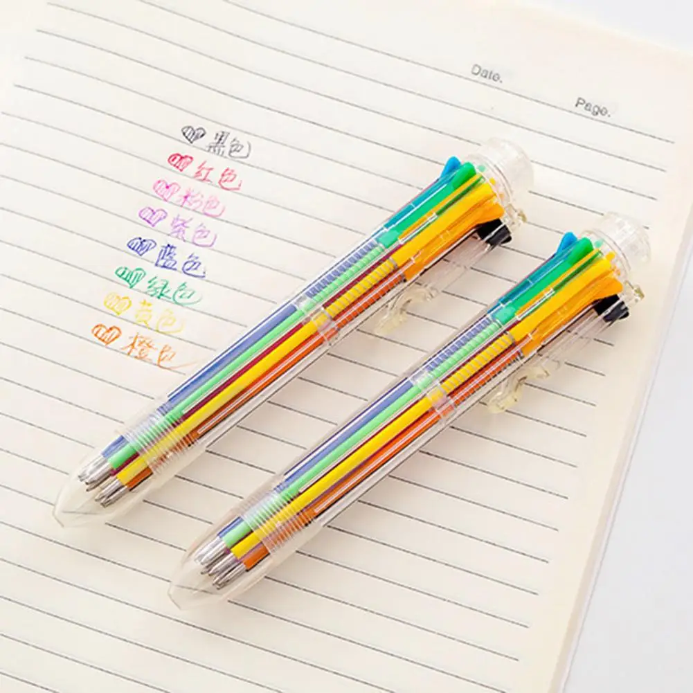 Multipurpose Fine Workmanship 8 Color Writing Gel Pen Home Supplies