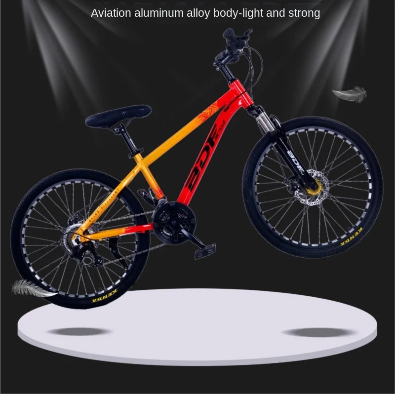 WolFAce Aluminum Alloy Children\'s Bicycle 20/22/24/26 Inch Variable Speed Mountain Bike Student Safety Double Disc Brake New