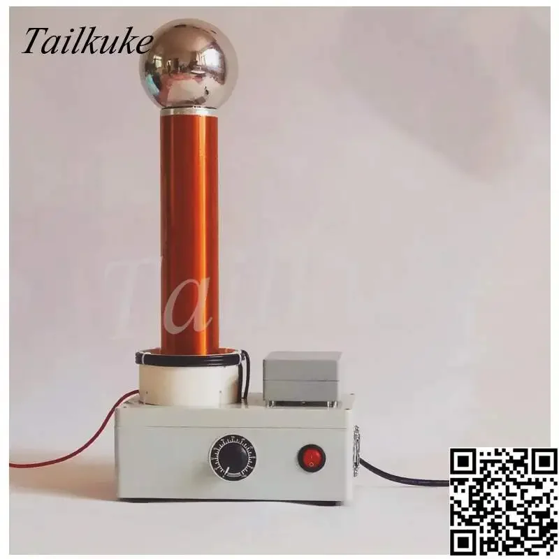 Tesla coil spark gap lightning simulator wireless transmission principle demonstration resonant transformer