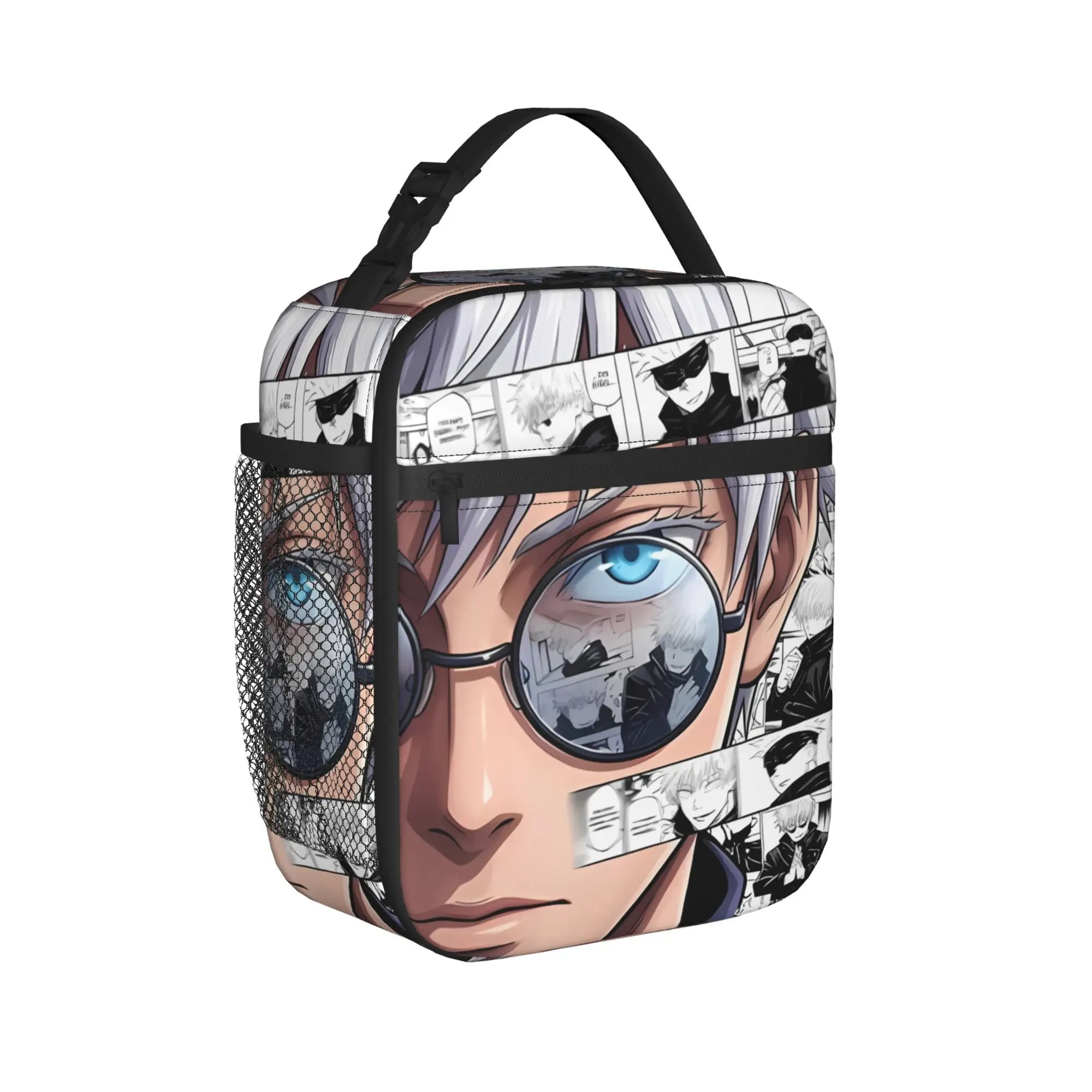 Satoru Gojo Lunch Bag For Women  Print Picnic Lunch Box Fashion Convenient Oxford Cooler Bag