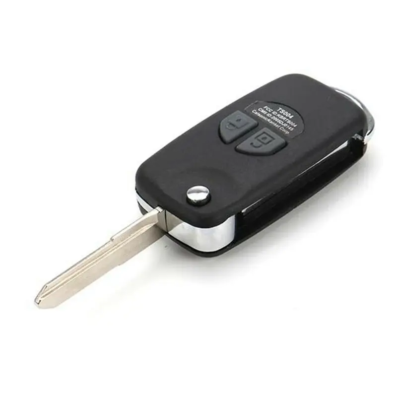 Clear 2X Car Remote Key Fob Uncut Shell Case Keychain For Jimny JB74 2019+