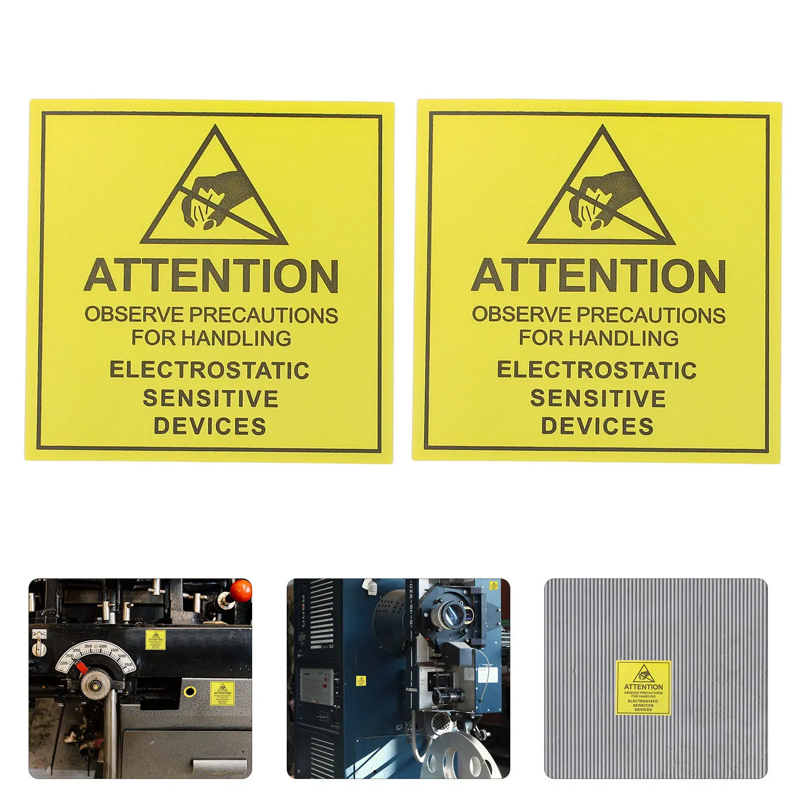 

450Pcs Electrostatic Warning Stickers Premium Paper Static Sensitive Devices Labels for Circuit Boards Hard Drives Safety Signs