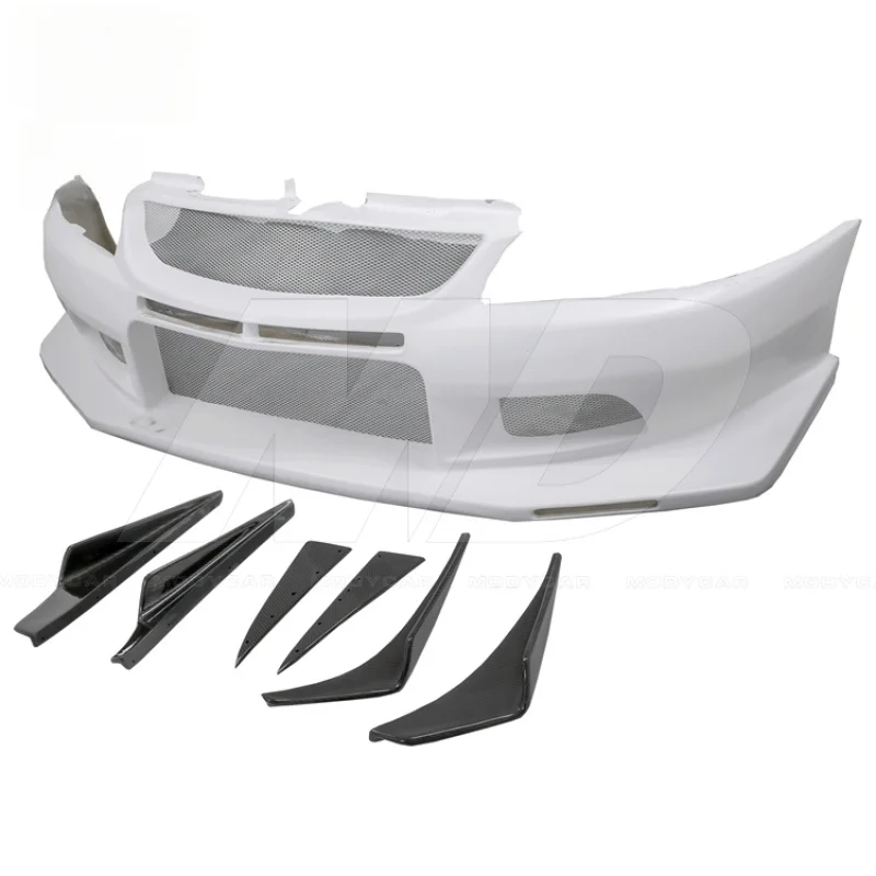 

for Mitsubishi Lancer Evolution Evo 7-9 2001-2007 Volx Style Half Carbon Fiber Front Bumper