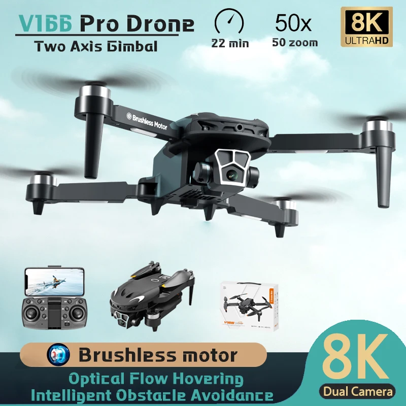 V166 – Profesjonalny dron z kamerą 8K z GPS i możliwością składania – kompletna analiza użytkownika