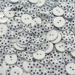 50pcs Resin Sewing Buttons Scrapbook Star 2 Holes 12.5mm Costura Decorate vintage buttons sewing supplies craft supplies W20001