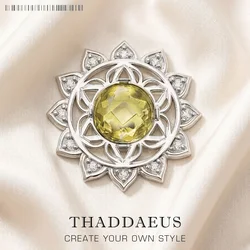 Pendant Anahata Heart Chakra Fashion Glam Sterling 925 Silver Jewelry Europe Vintage Soul Gift For Women