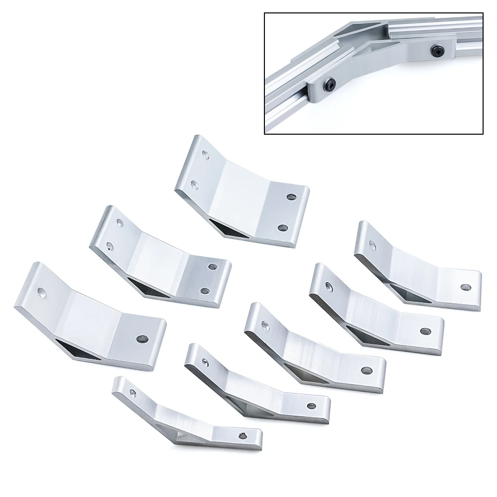 4Pcs/lot 135 Degree 2020 3030 4040 4545 6060 8080 Corner Angle Bracket Connection Joint for Aluminum Profile 3d printer parts