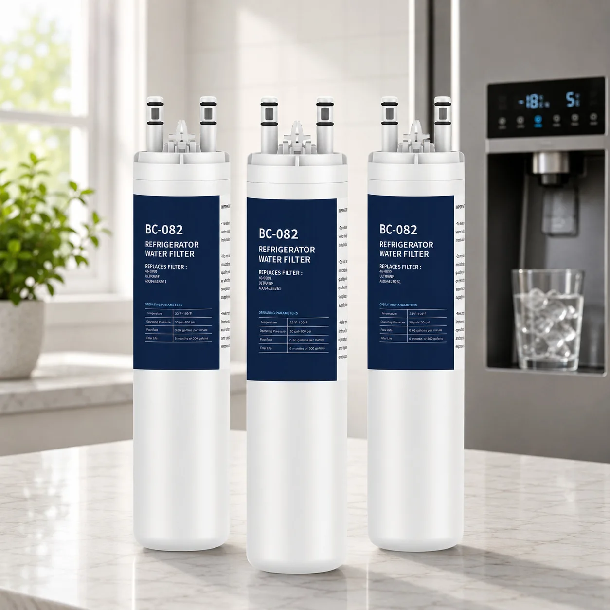 

Refrigerator Filter Replacement 3-Pack for Frigidaire Fridges Fits ULTRAWF DGHF2360PF FGHB2844LF 9999 A0094E28261