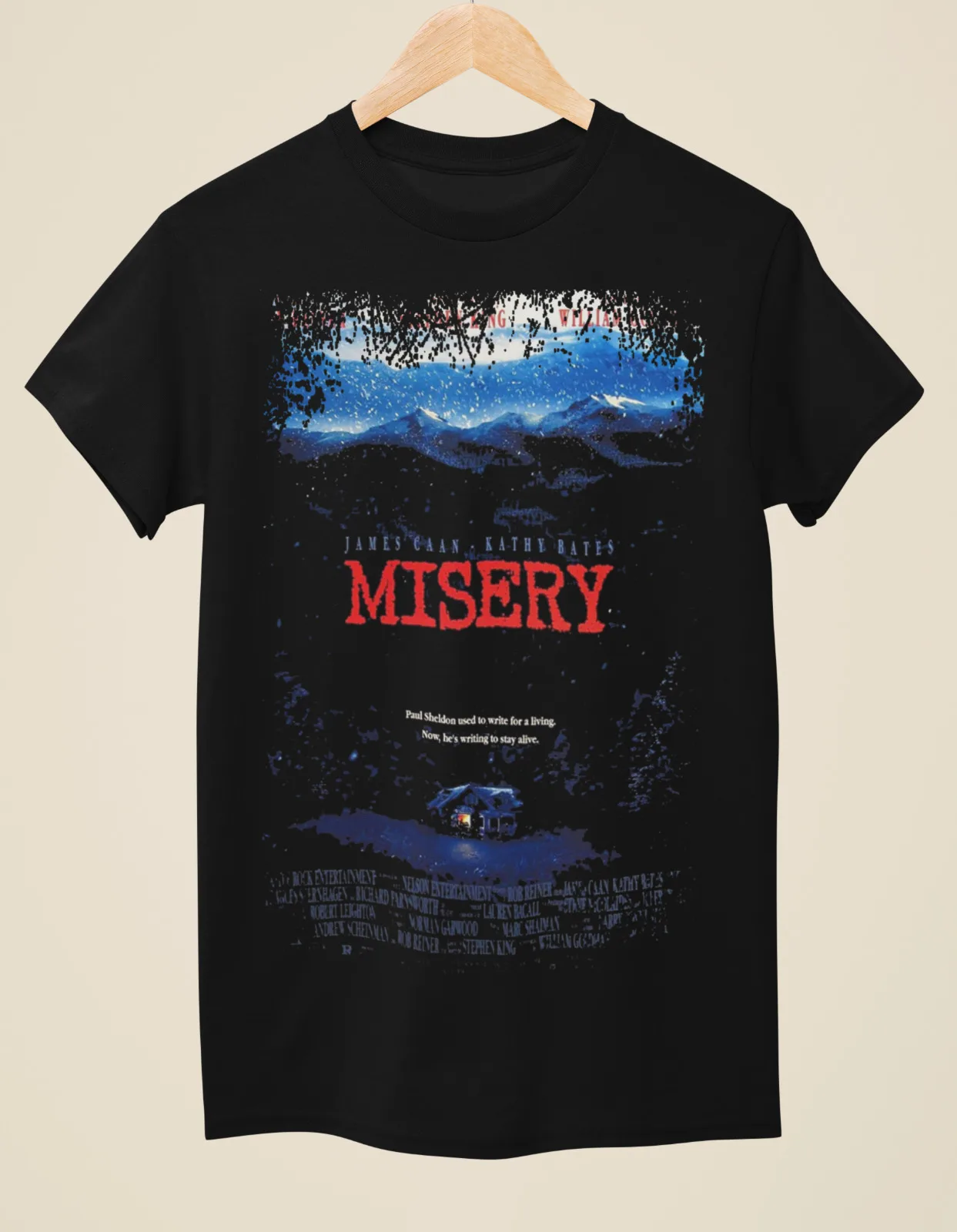

Misery - Movie Poster Inspired Unisex Black T-Shirt