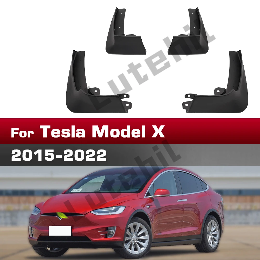 Für Tesla Modell X 2015-2022 2016 2017 2018 2019 2020 2021 Kotflügel Schmutzfänger Spritzschutz Kotflügel Schmutzfänger Autozubehör