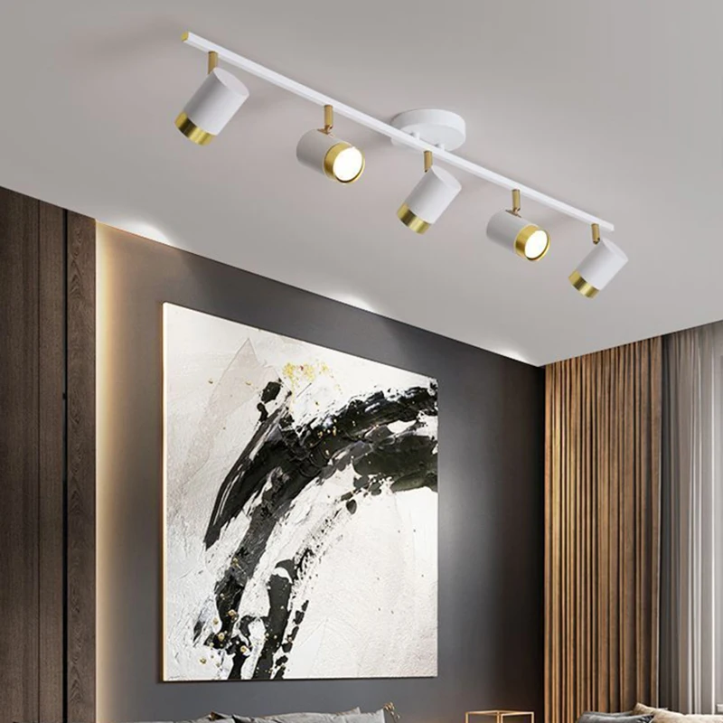 Household Exposed Ceiling Downlight Bedroom Living Room Background Wall Cloakroom Ceiling Light Nordic Track Led Chandelier