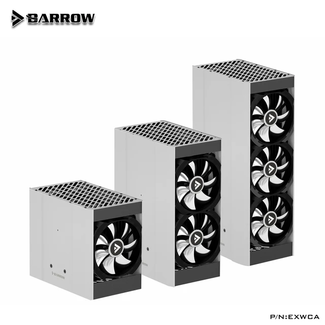 Barrow Aluminum Alloy External Water Cooling Dock Itx Case For Dual 240  360mm Radiator+ddc Pump Tank+fan+fitting 5v Exwca-240 - Fluid Diy Cooling &  Accessories - AliExpress