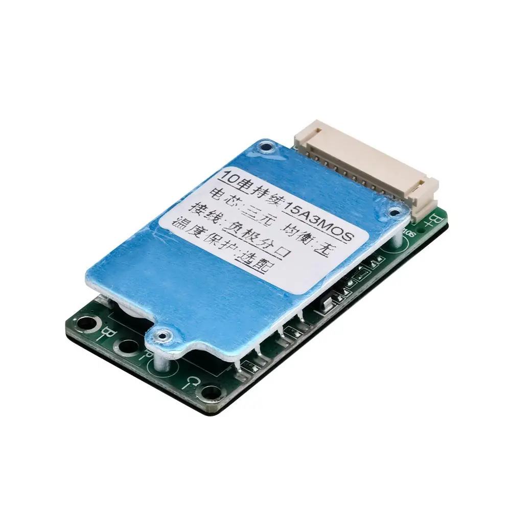 10S BMS 36V 15A Li-ion Lipolymer 18650 Battery Charge Board Short Circuit Protection Common Port/Slipt For Ebike Escooter