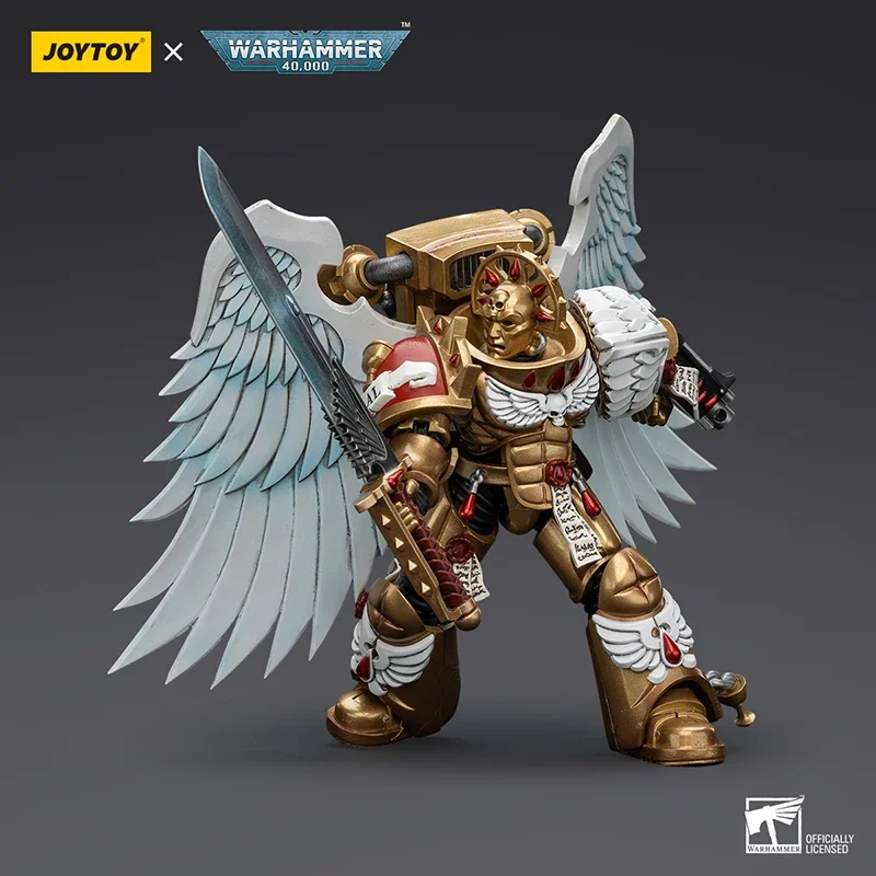 Joytoy warhammer 40k figura de ação 1/18 escala sangue anjo guarda sanguínea articulado modelo militar boneca menino brinquedo presente ornamento