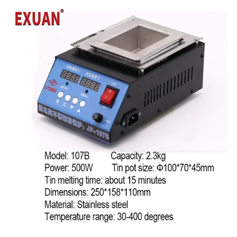 Soldering machine Pure titanium Soldering Desoldering Bath Pot Tin Melting Welding Pot Electric Digital Display Solder Furnace