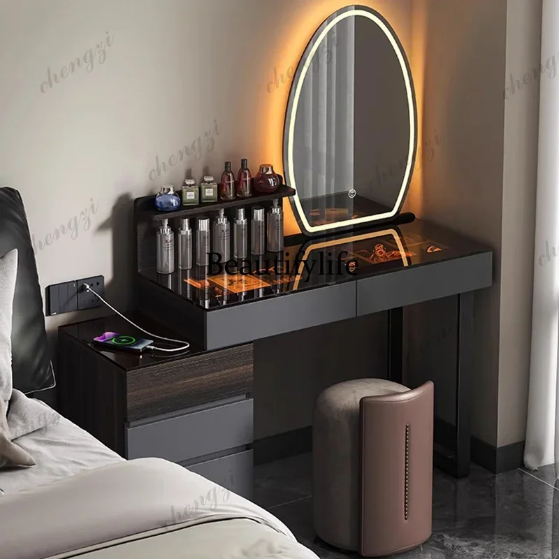 M138 Modern Vanity Desk Practical Textured Minimalist Design Vanity Desk Delicate Graceful Coiffeuse À Maquillage Furniture