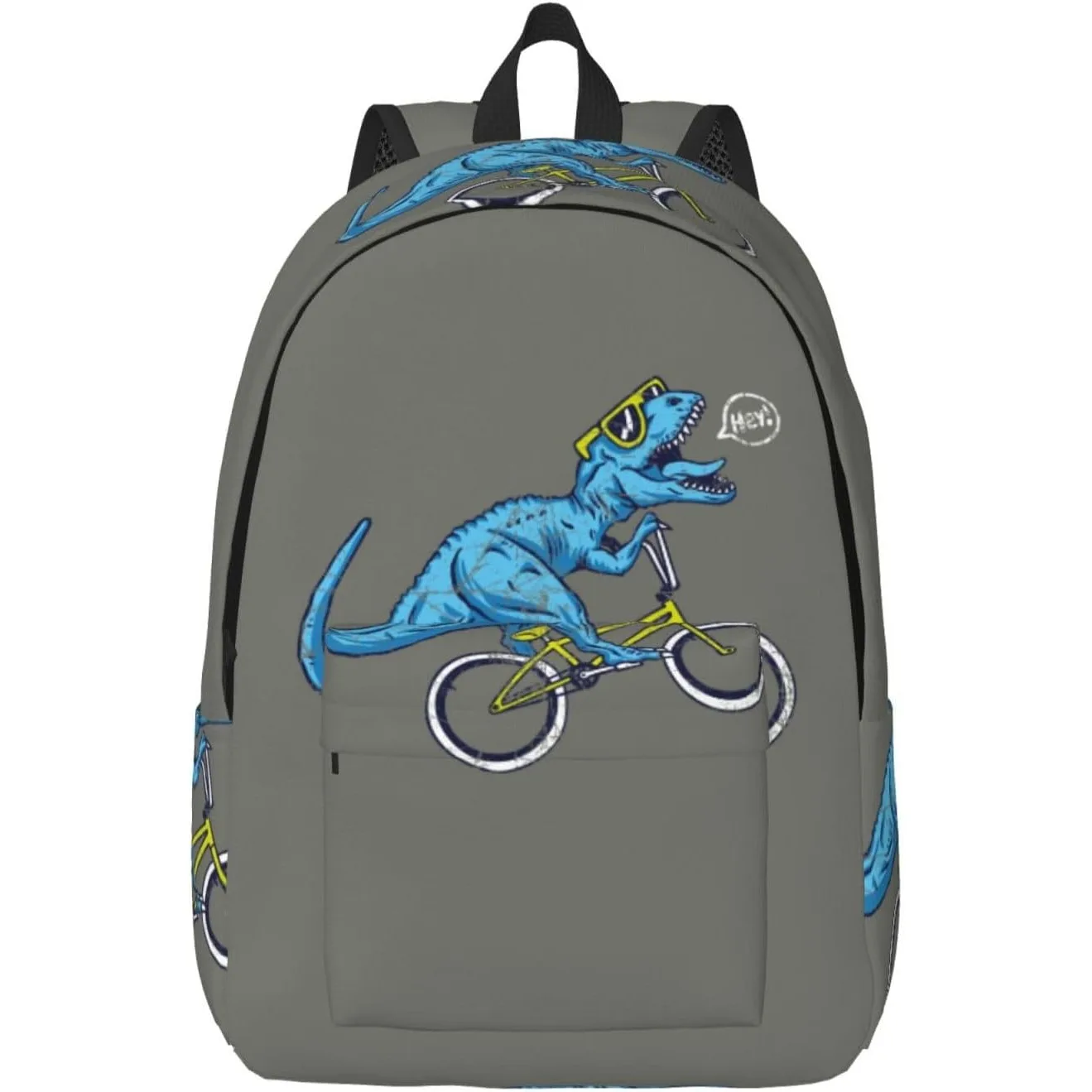 

Travel Laptop Backpack - Fun Riding Dinosaur Computer Canvas Backpack Bag with Adjustable Straps