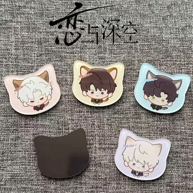 Magnes na lodówkę z akrylu z motywem gry Love and Deepspace, postaci Xavier, Zayne, Rafayel, Sylus, Caleb, akcesoria do cosplayu, ozdoba, rekwizyty.