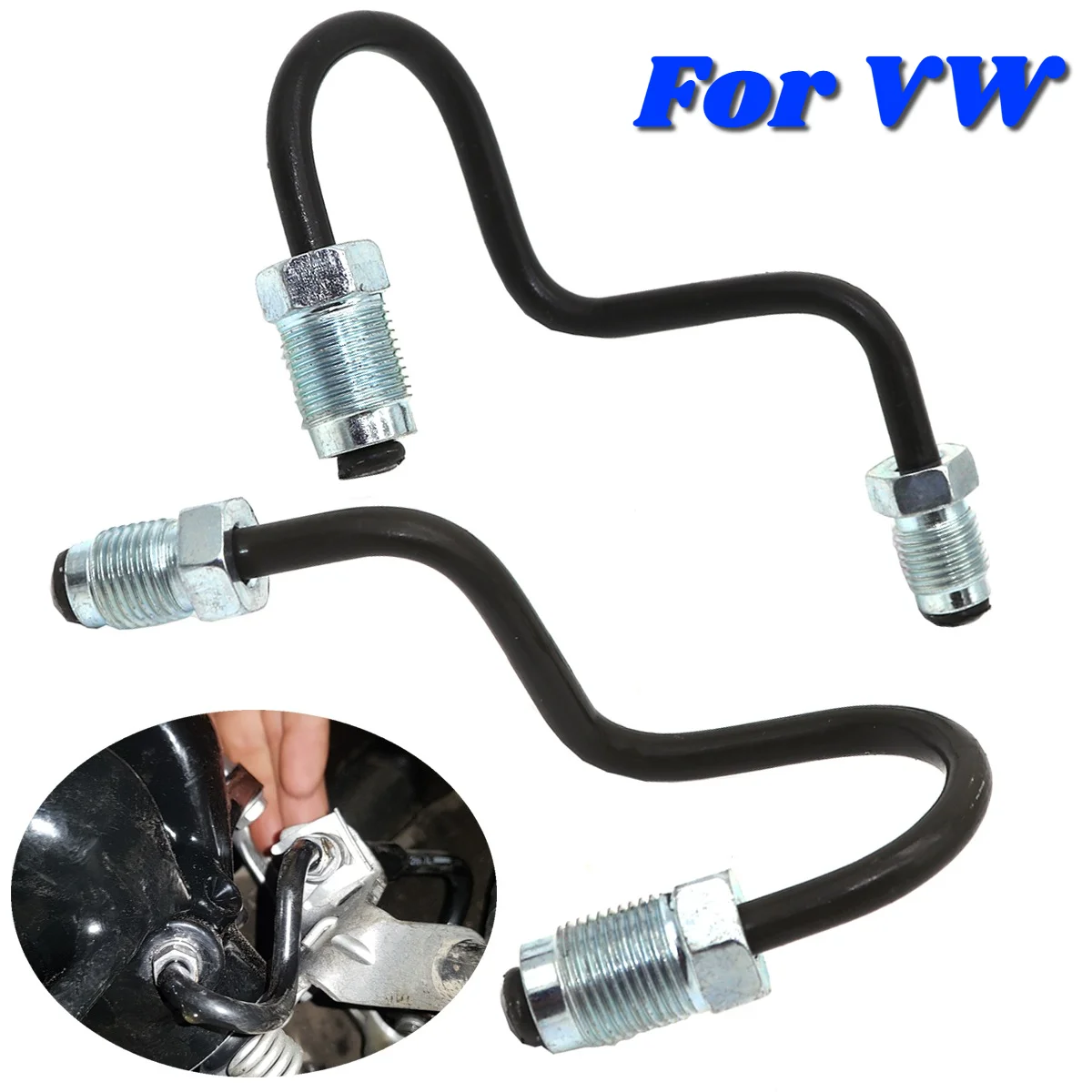 Car Rear Brake Pipes Lines Hoses to Caliper Pair Left & Right Car Accessories Replacement Kit For VW GOLF PLUS 5M V 1K VI 5K