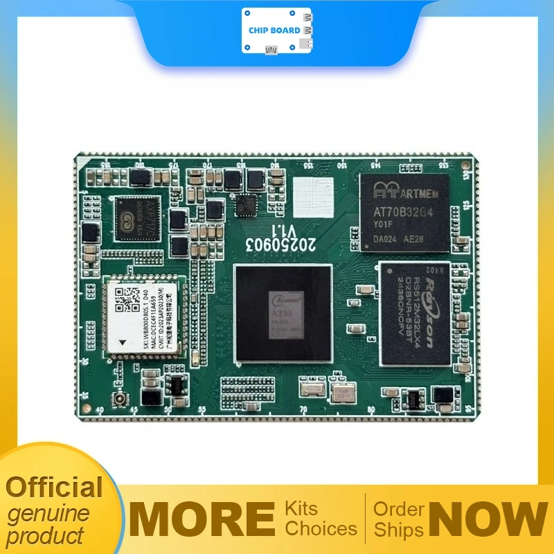 Allwinner A333 processor module featuring five-core architecture with support for Android 15 and Ubuntu operating systems