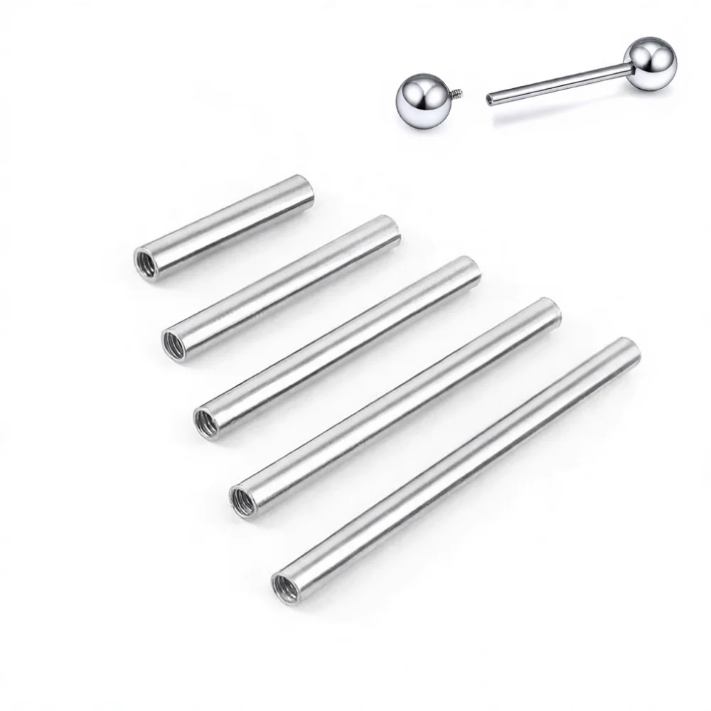 F136 Titanium Internal Thread Straight Barbell Piercing Jewelry G23 Grade Body Tongue Ear Bridge Helix Reliable Accessory