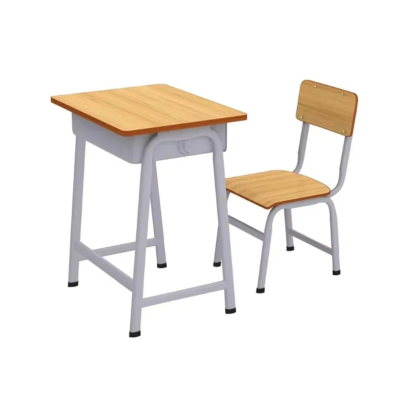 Modern Wood School Desk and Chairs Economical Pupitre De Escuela for Kids Students Classroom Banc Di Scuola Púlpito De Igreja