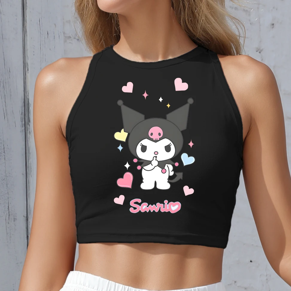 

SHOUJO FASHION off shoulder crop top summer women clothes KUROMI aesthetic Y2K TOPS