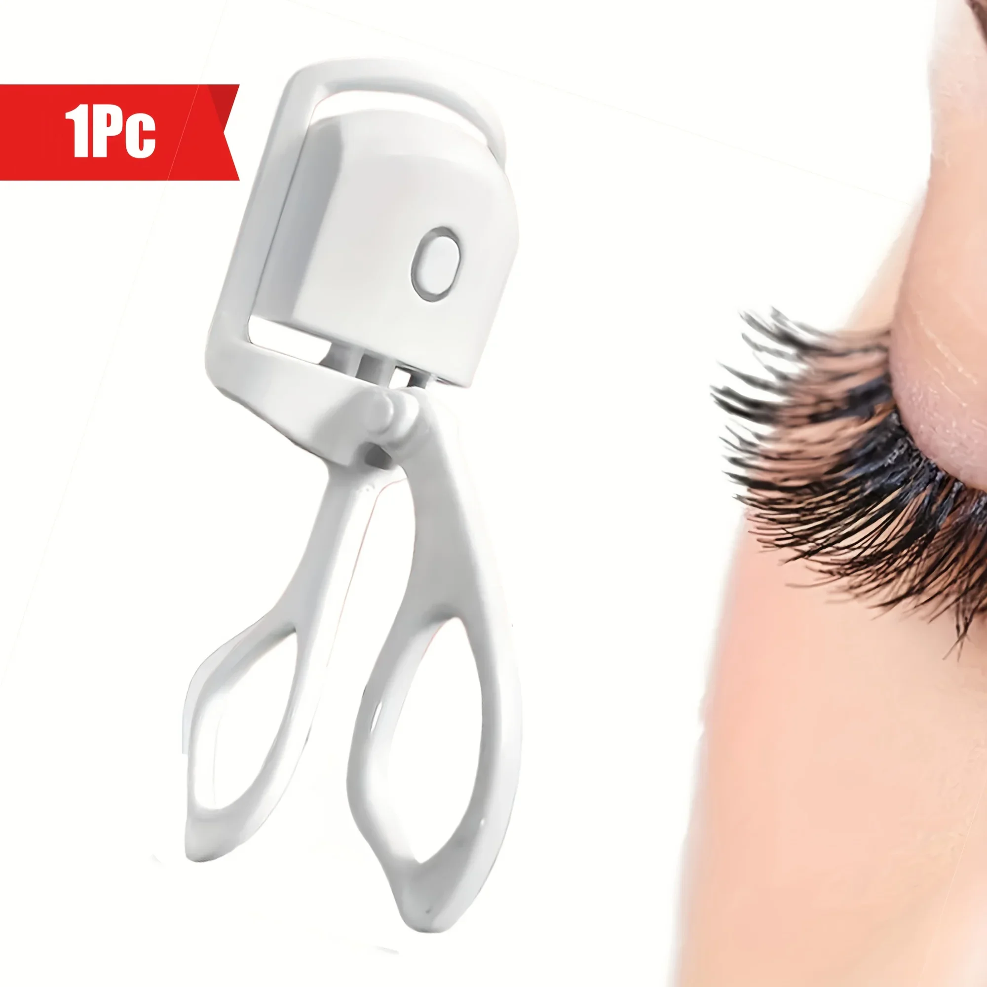 1pc ABS Elektrische Wimpernzange, Moderne Schönheit Auge Instrument Für Zuhause, Langlebige Curl Elektrische Wimpern Dauerwelle Wimpern Clip