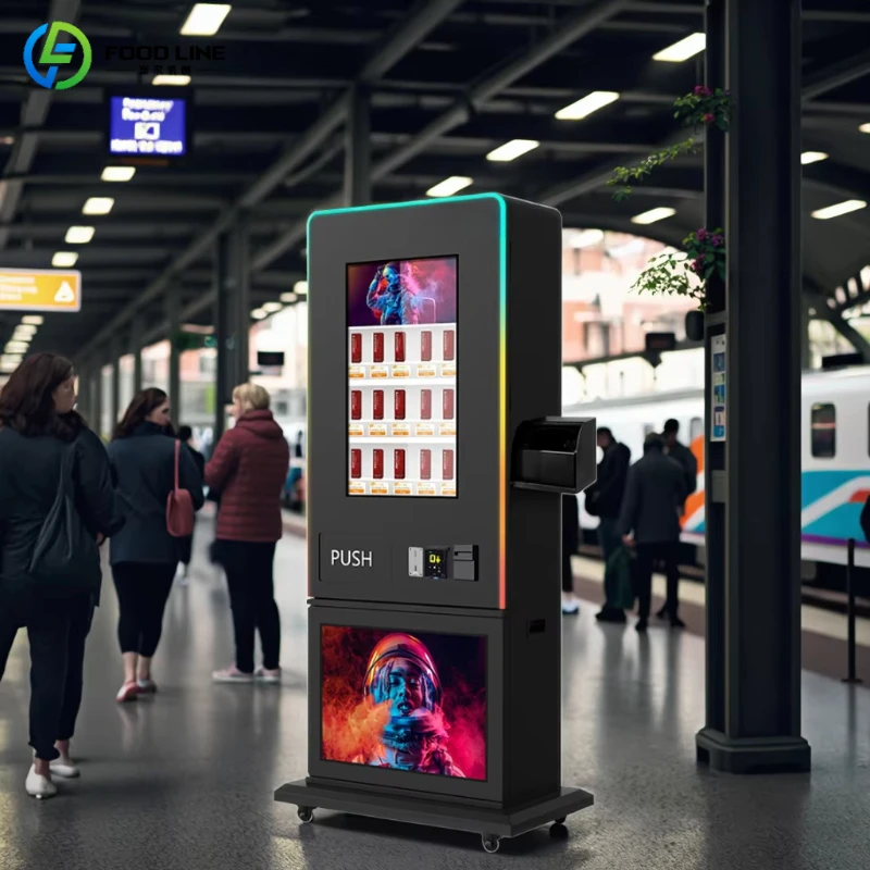 Customized Premium Quality Adult Vending Machine Face Recognition Age Check Automatic Retail Vendor