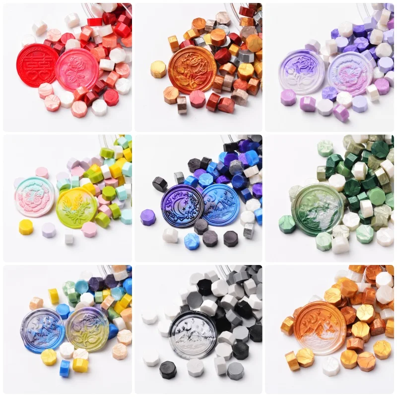 

100pcs Wax Seal Stamp Wax Beads Sealing Envelope Material Birthday Party Invitation Stamp DIY Stamp Decoration Wedding Supplies