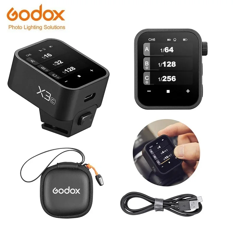 Godox X3 Flasher Trigger TTL HSS 2.4GHz Wireless Flash Trigger LED Touch Screen High Speed Transmitter for Canon Nikon Sony