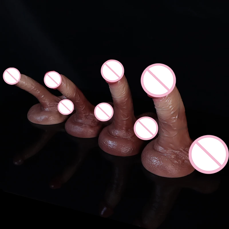 Soft Sexy Huge Dildo 4 Size Super Realistic Penis Female Masturbator Silicone Suction Cup Dildos for Women Big Dick Skin Feeling