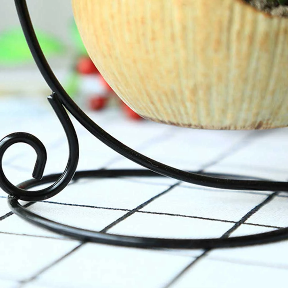 

Iron Rack Hanging Basket Flower Pot Plant Holder For Home Office Garden Wall Mounted Desktop Balcony Decorative Ceramic Vase