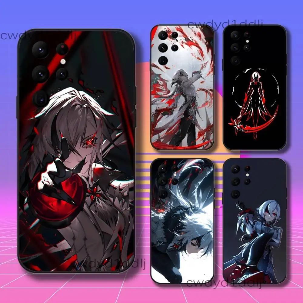 

Arlecchino G-Genshin Impact Phone Case For Samsung S10,S21,FE,S21 ,S26,S25,S24,S23,Ultra,S9,S22,Plus Black Shell Cover