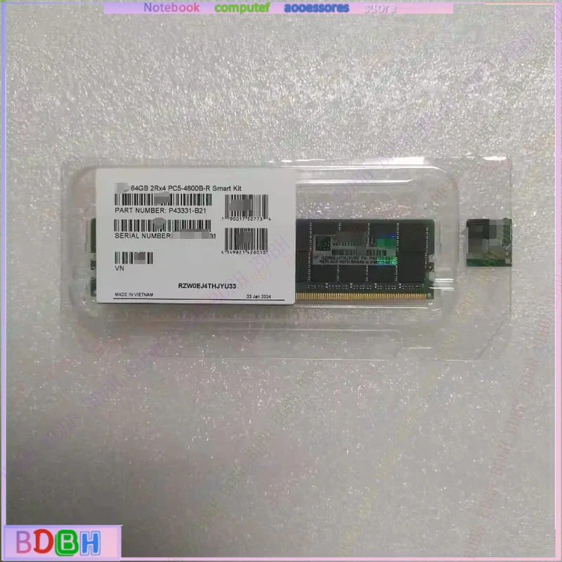 ZQ  New For Original Server RAM P43328-B21 -1x 32GB DDR5-4800 RDIMM PC5-38400R Dual Rank x8