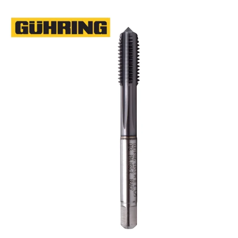 German Original GUHRING 1PCS HSS-E-PM JIS Standard Straight Flute Tap M3 M4 M5 M6 M8 M10 M12 Screw Thread Taps For HRC 45° - 55°