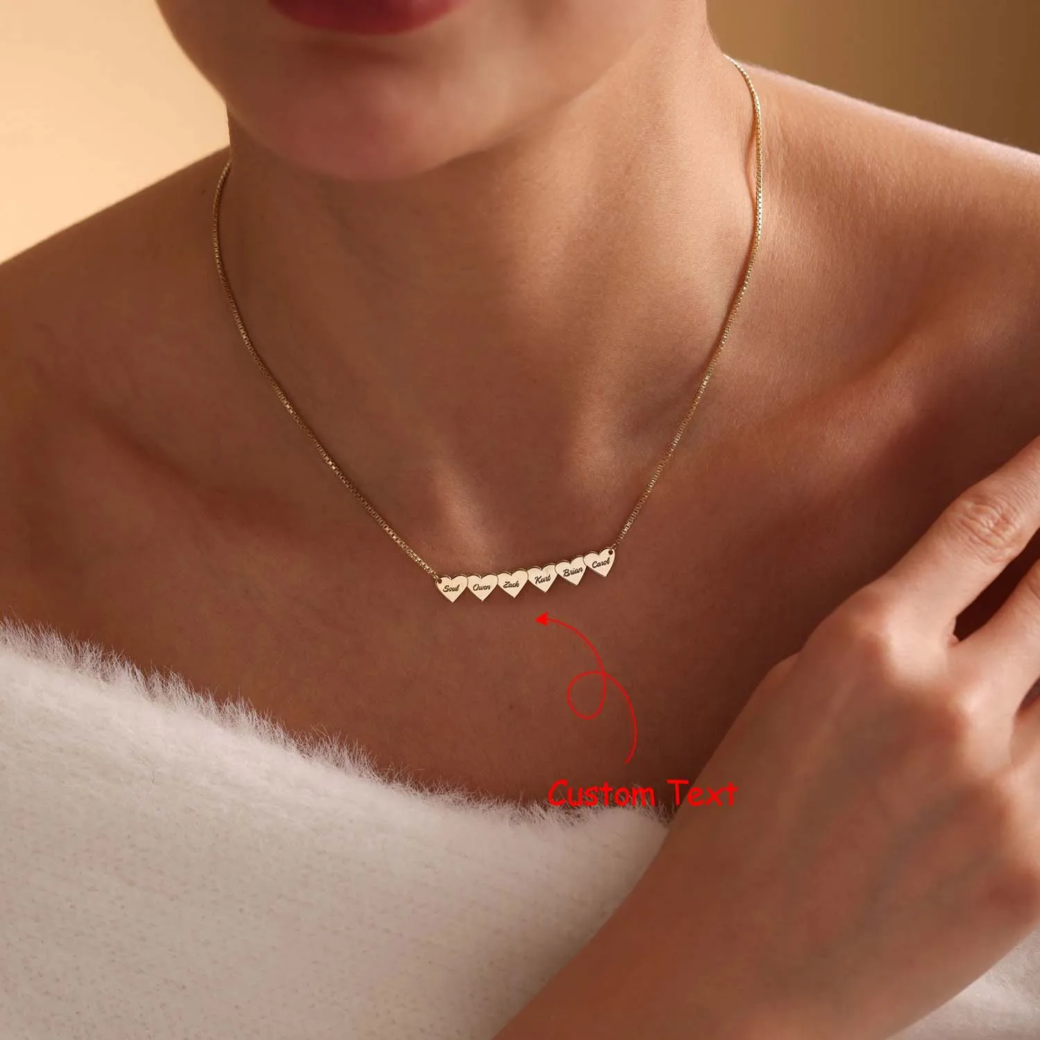 

Ожерелье с сердечком на заказ, ожерелье с несколькими именами, персонализированное семейное ожерелье, подарки для мамы, украшения дружбы для лучших друзей