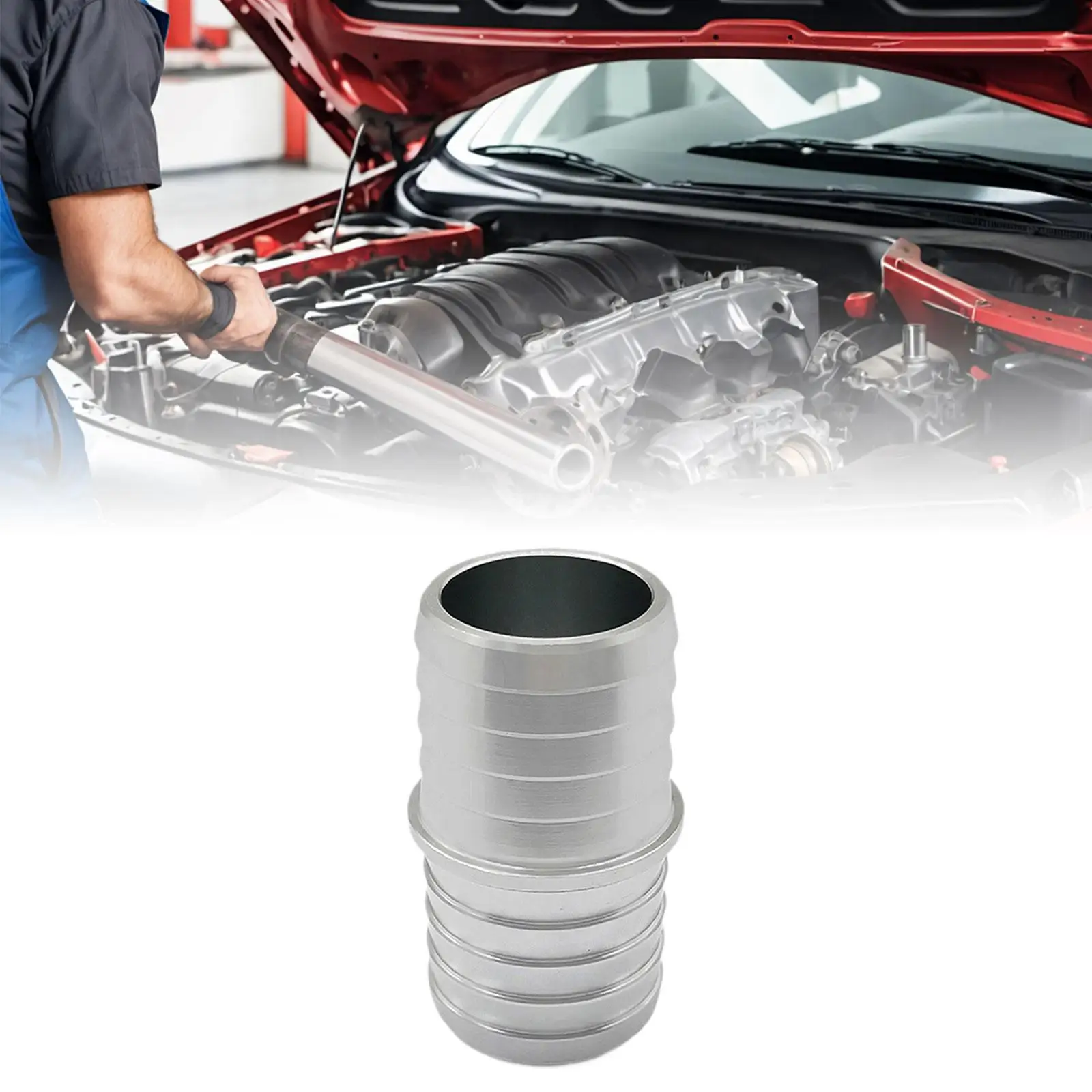 Radiator Intercooler Hose Barb Adapter Aluminum 1 Inch Coupler Repair Connector for Car Coolant System Replacement