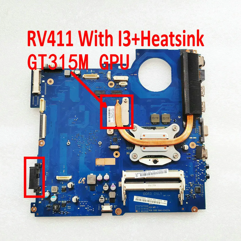 Imagem -01 - Laptop Motherboard para Samsung Np-rv411 Rv411 Ba4101423a Ba41-01424a Ba41-01425a Ba92-07395a Ba92-07395b Ba92-07391b Ddr3