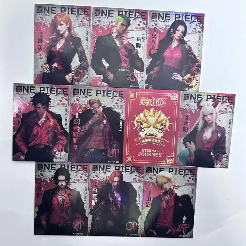 

GP ONE PIECE CARD GAME: Eternal Journey 2 Flash Card Shanks Luffy Boa Hancock Sanji Anime Collection Action Toy Figures Gifts