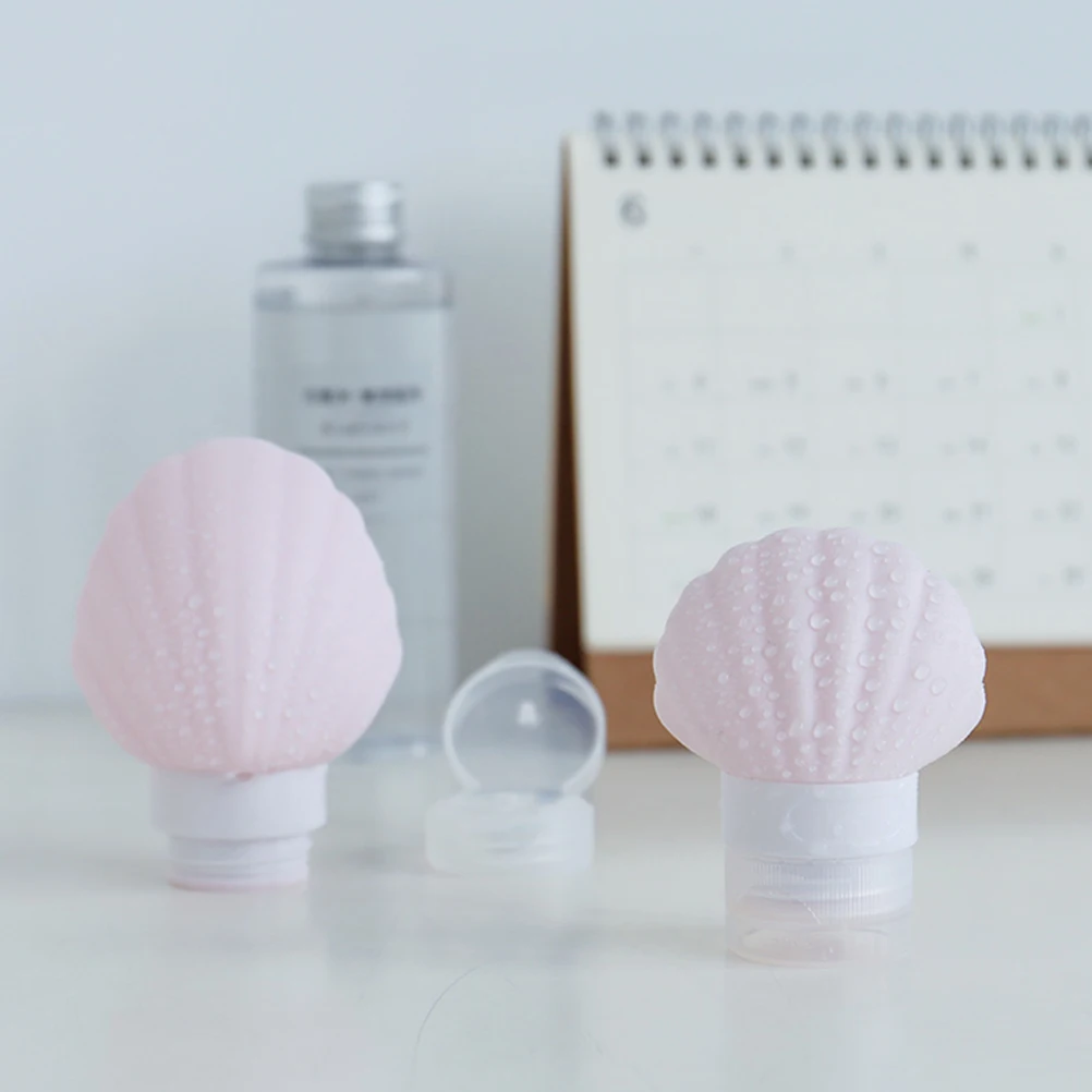 

3 Pcs Silicone Travel Bottles Shampoo Toiletry Lotion Containers Emulsion Sub Packaging Empty Storage Bottle