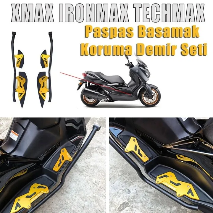 Motorcycle Guards Crash Bars Frame Protector Kit/Foot Rest For YAMAHA XMAX300 250 2017-2025 Chassis Parts 범퍼가드발판 크래쉬밤바 [X맥스]