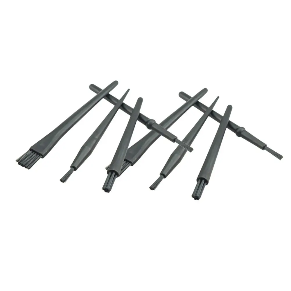 8Pcs Esd Anti Static Brush Round Handle Premium Material Rework Cleaning Tool for Keyboard Computer Car Interior Electronics