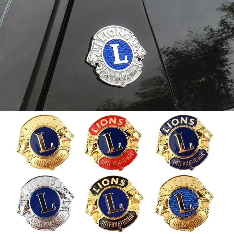

3D Lions Clubs Car Stickers Fender Trunk Side Metal Badge for Toyota Honda Skoda Haval Izusu Volkswagen Peugeot Ford Chery Dodge