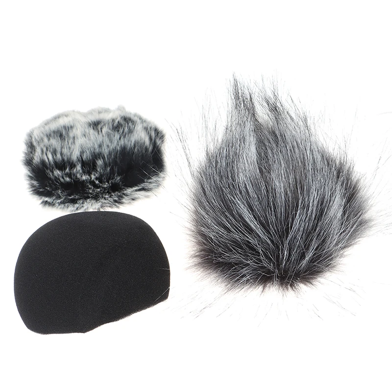 

1Pc Foam Mic Wind Cover Furry Windscreen Muff For H5 H6 Recorder Microphone