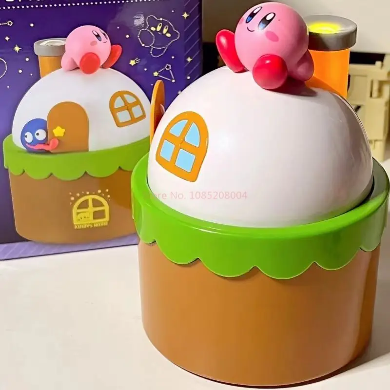 Genuine Kirby Cute Kawaii Projection Atmosphere Light Starry Night Light Bedroom Sleep Lamp Bedroom Children'S Decorative Light