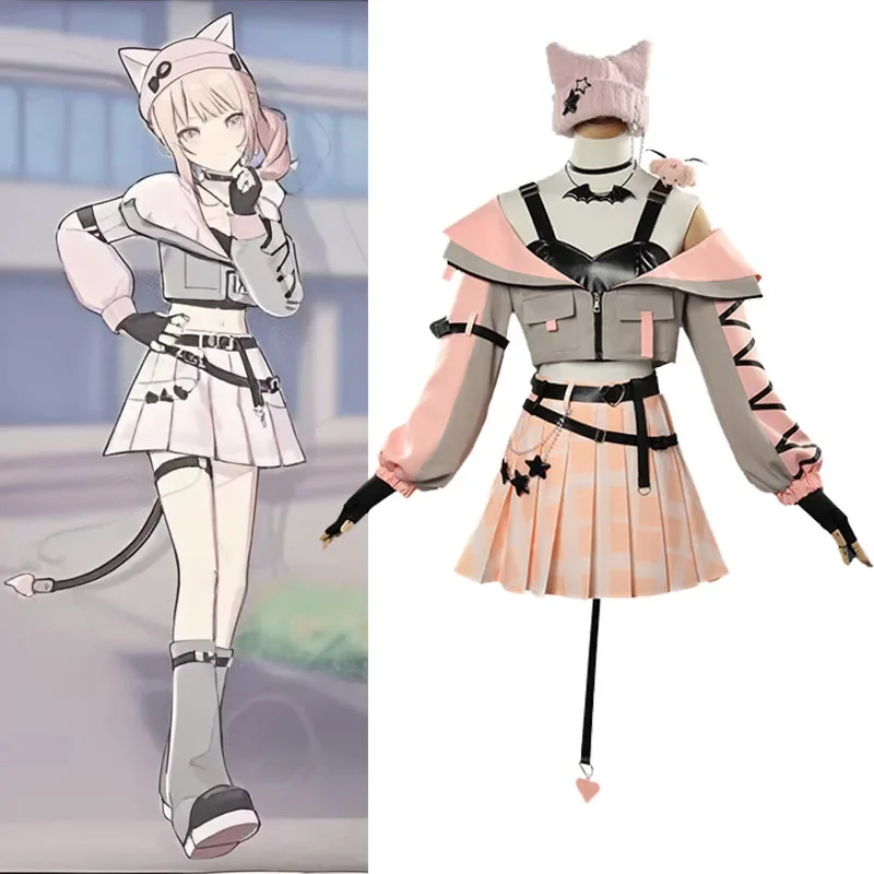 

PJSK Little Devil Akiyama Mizuki Cosplay Lolita Costume Project Sekai Momoi Airi Cute Dress Suit Halloween Stage Clothes 2025