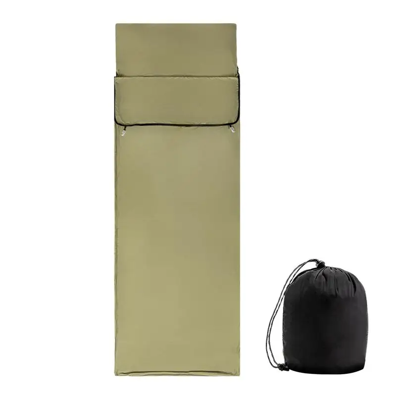 

Camping Sleeping Bag Liners Envelope Type Resting Sack Portable Adult Envelope Type Sleep Sack Liner For Travel Hotel Hostels