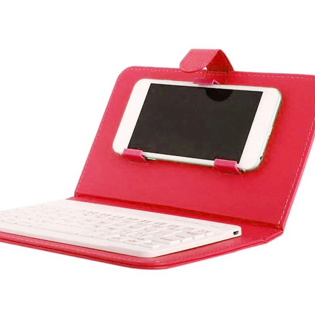

Portable Bluetooth Keyboard Case Mobile Phone Wireless Keyboard PU Leather Protective Cover